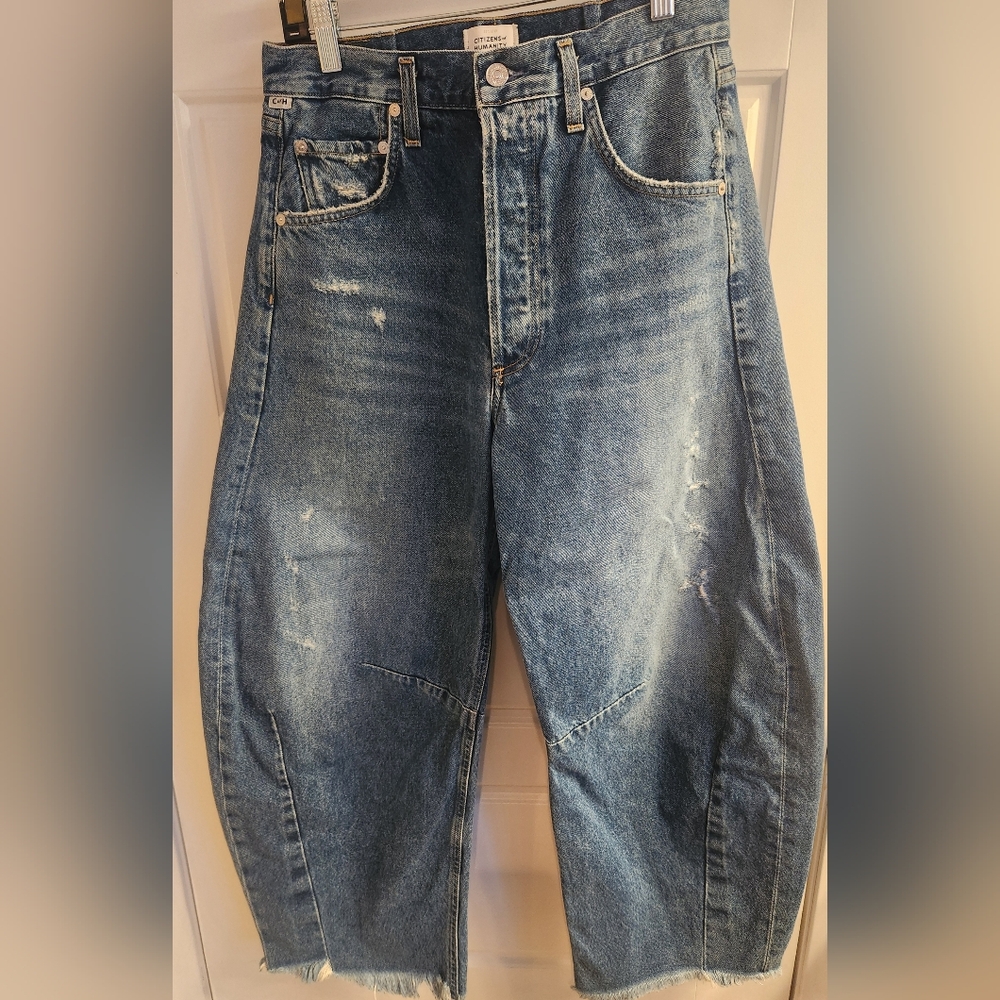 Citizens of Humanity Premium Vintage Wide Leg Cropped Jeans